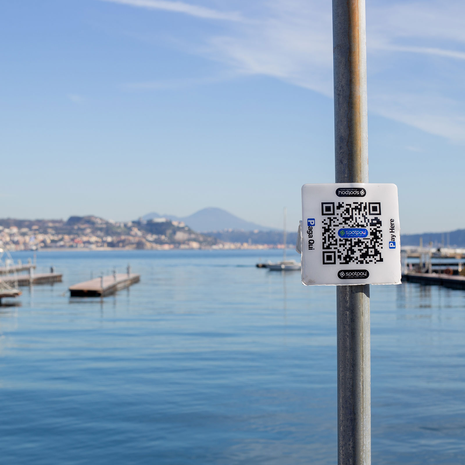 spotpay parking qrcode naples view